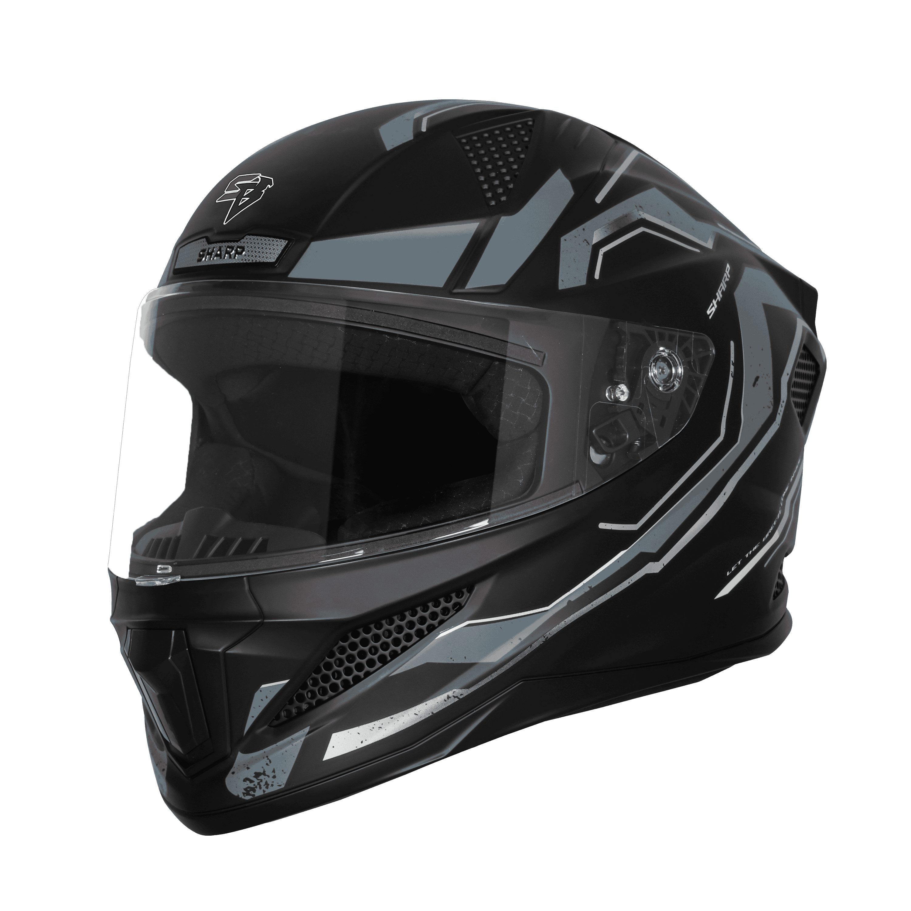 SBH-25 SV SHARP SPIRIT GLOSSY BLACK WITH GREY